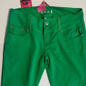 Women's Green Skinny Pants